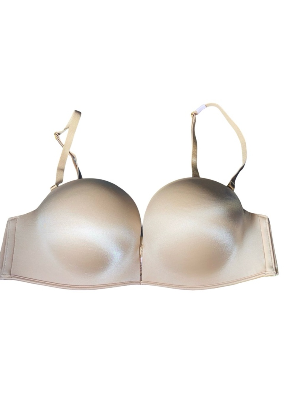 Victoria's Secret Champagne Gold Smooth Push-Up Bra - Seamless Plunge Underwire